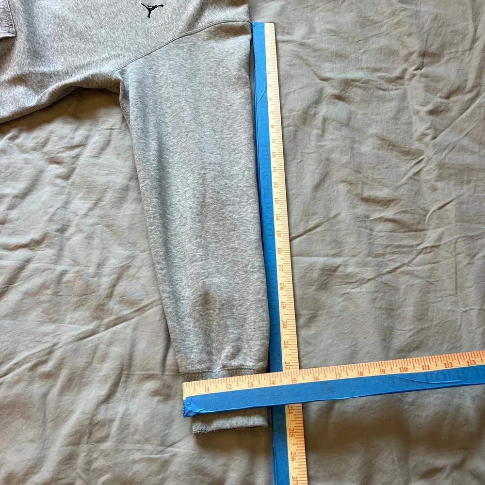 JORDAN‎ Hoodie Mens Medium Gray Full Zip Sweatshirt Pullover Jacket Pre-Loved